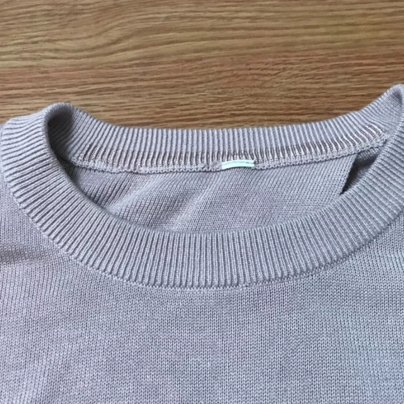 Lululemon Bring It Backbend Light Gray Blend Cashmere Sweater - Picture 9 of 14